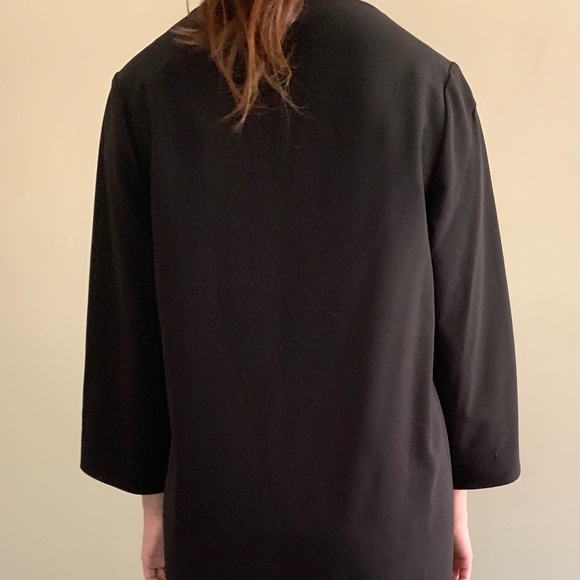 OAT + FORK Black dress w 3/4 sleeves - Picture 5 of 10